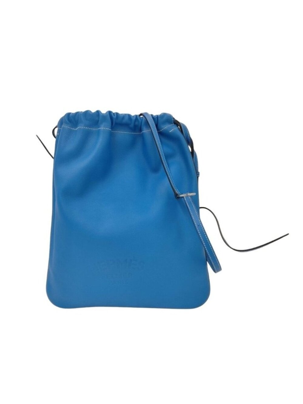 Hermes Shoulder Bag Buridad Blue Zanzibar Evercolor